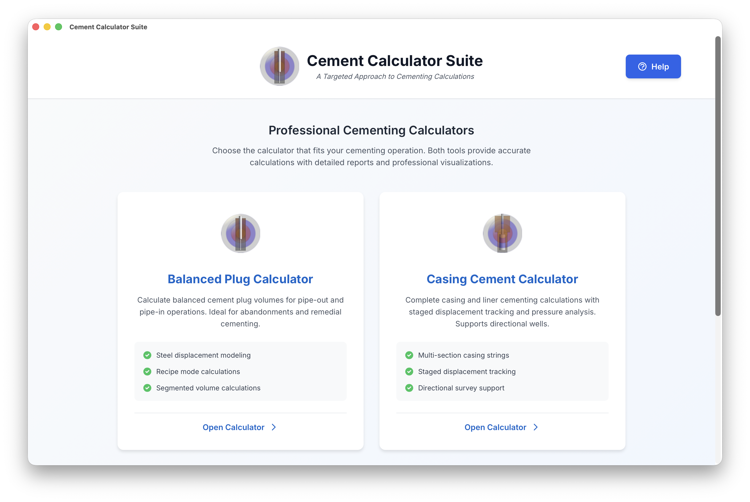 Cementing Suite Screenshot 1