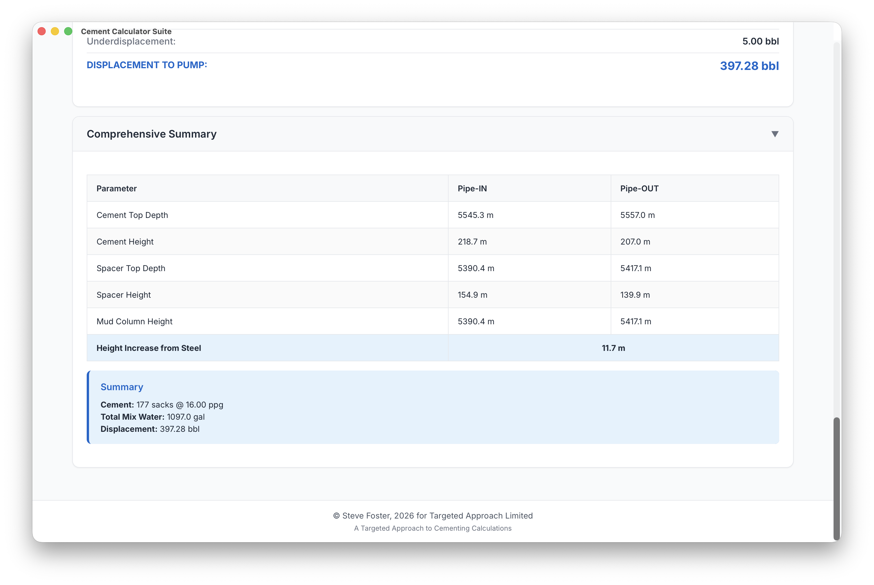 Cementing Suite Screenshot 10