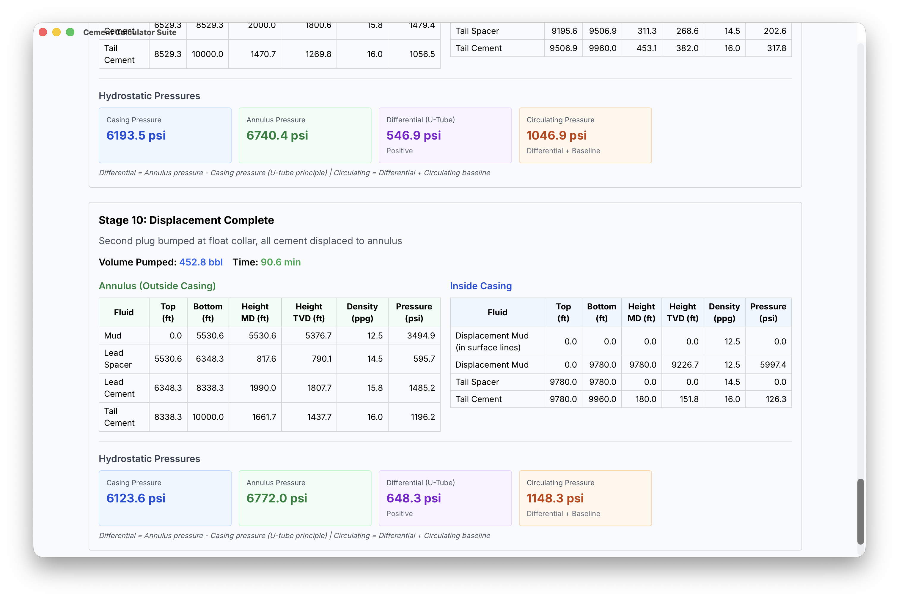 Cementing Suite Screenshot 6