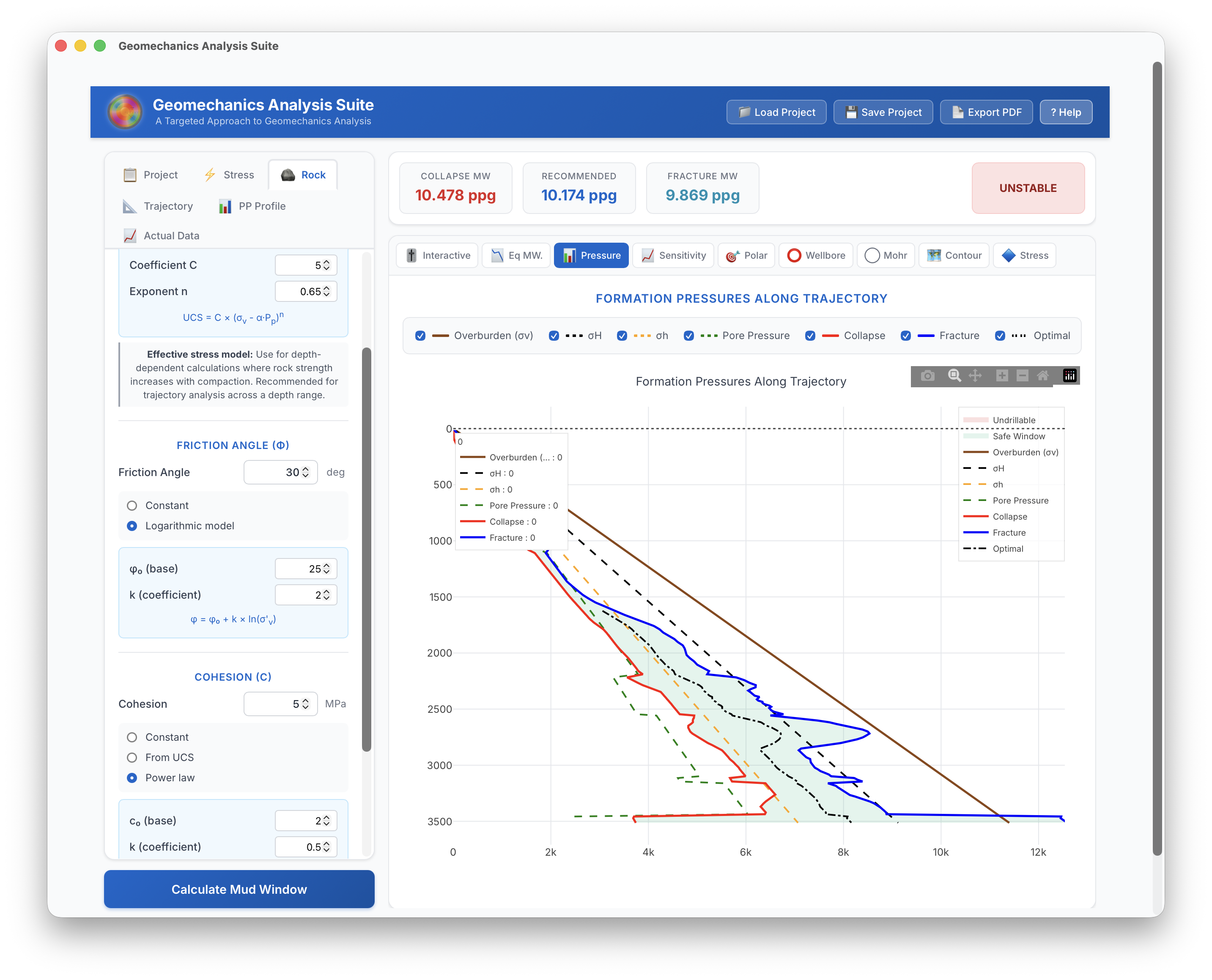 Geomechanics Suite Screenshot 3