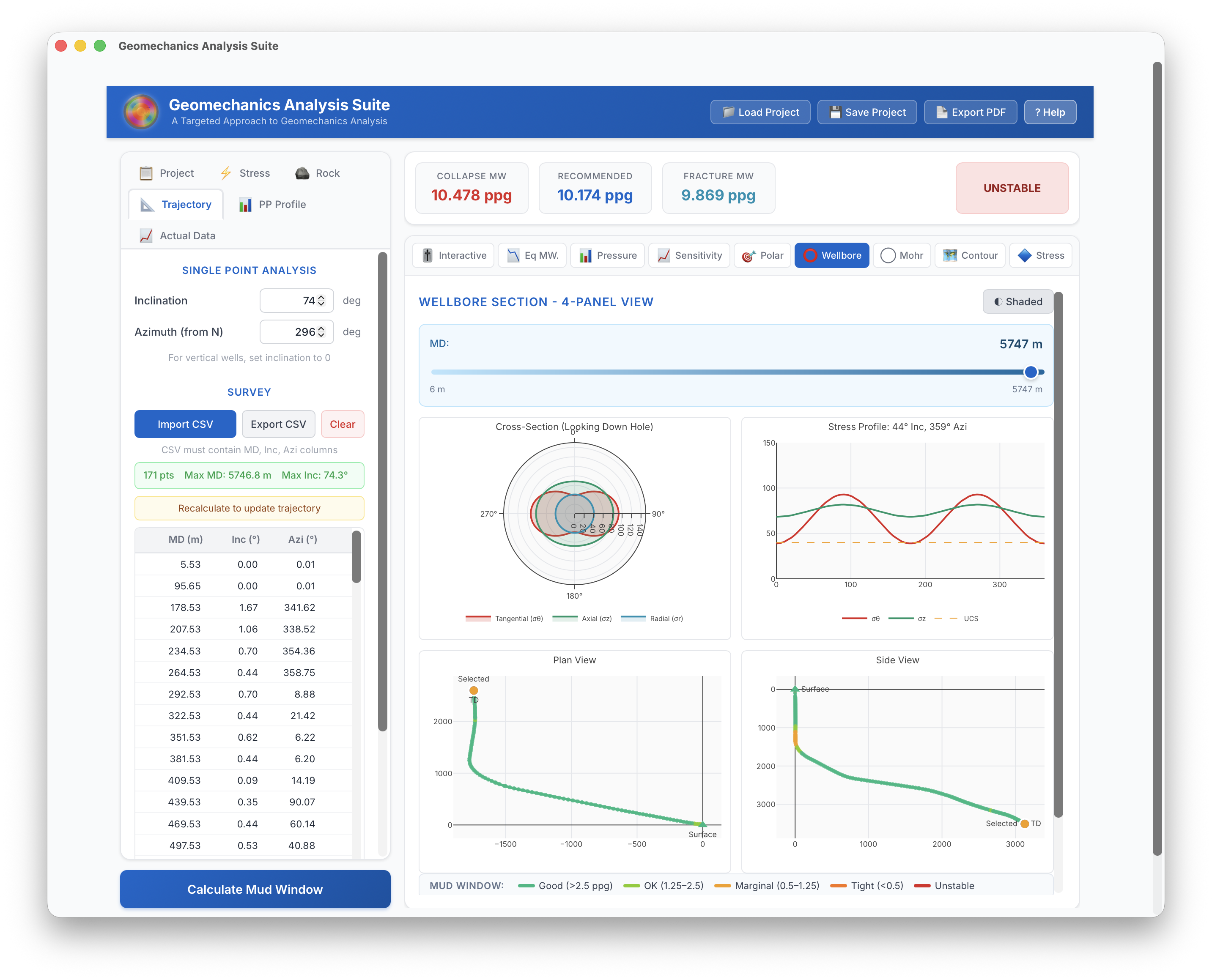 Geomechanics Suite Screenshot 6